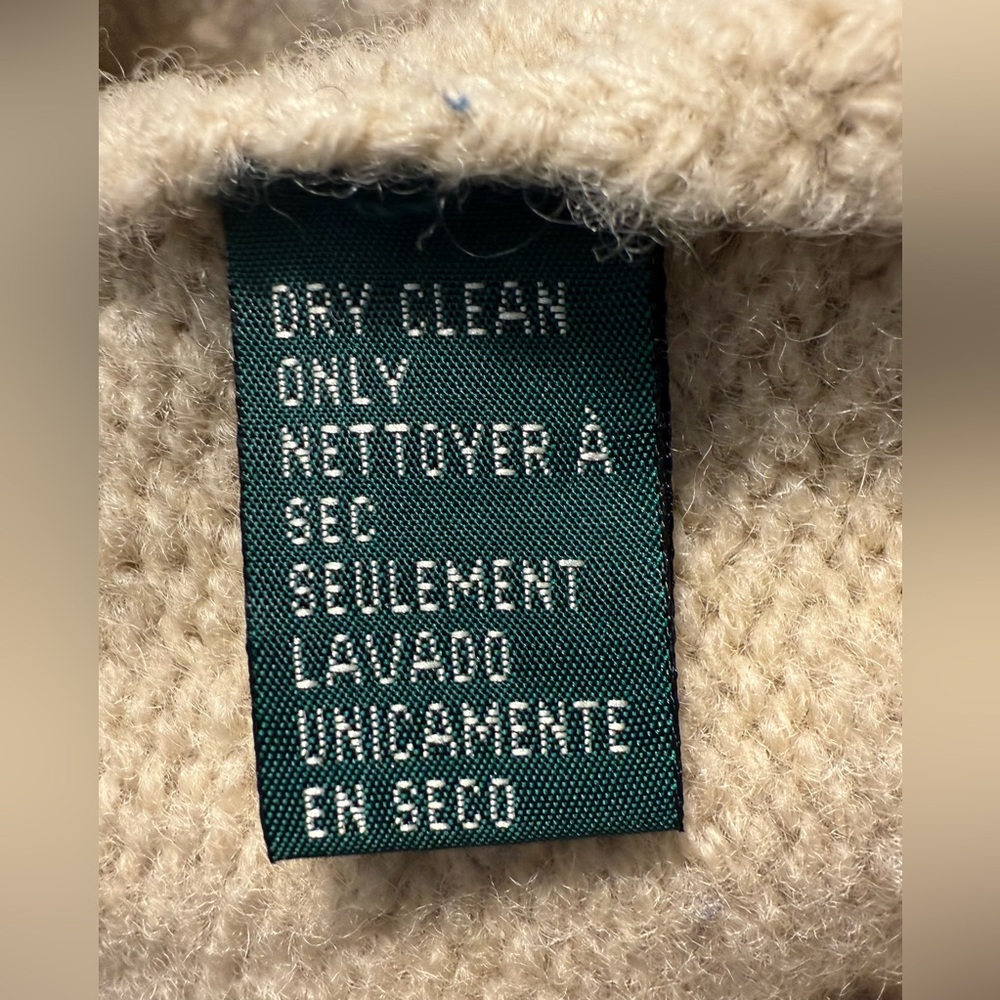 Vintage Lauren Ralph Lauren Hand Knit Wool Sweater - Picture 14 of 14